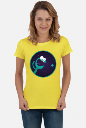 Kosmiczny krokodyl - koszulka damska