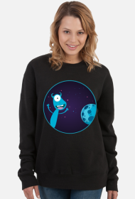 Niebieska krówka - bluza damska