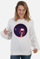 Czerwony robocik - bluza damska