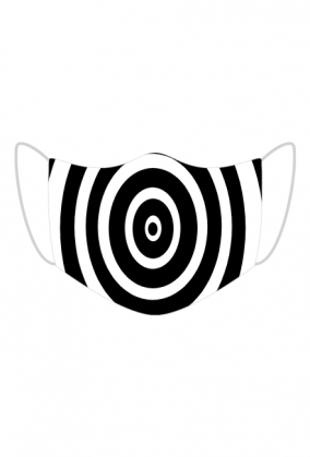 maseczka czarno biała