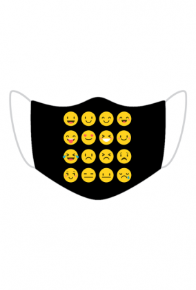 maseczka maska dzieci dziecięca uśmiech smile fajna emotki emot ikonki śmieszna zabawna 2