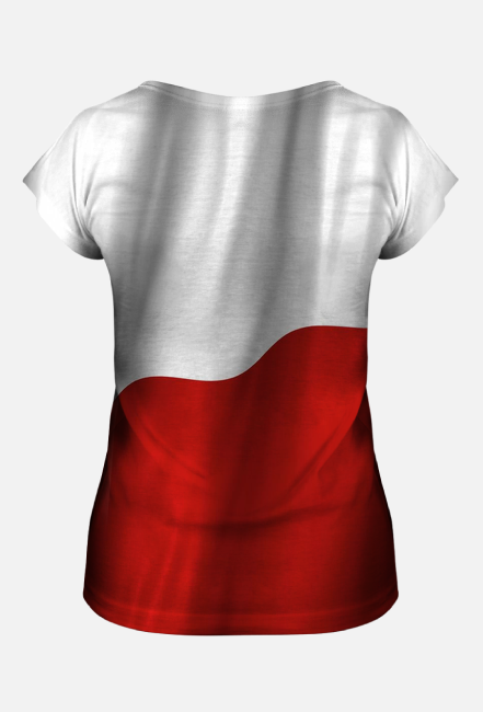 Koszulka Damska Biało czerwona