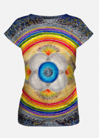 Koszulka damska "Tęczowy kosmos"