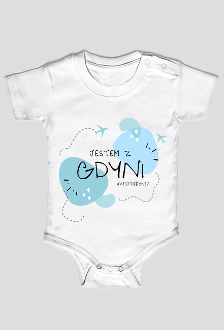 Body niemowlęce z nadrukiem: Jestem z Gdyni