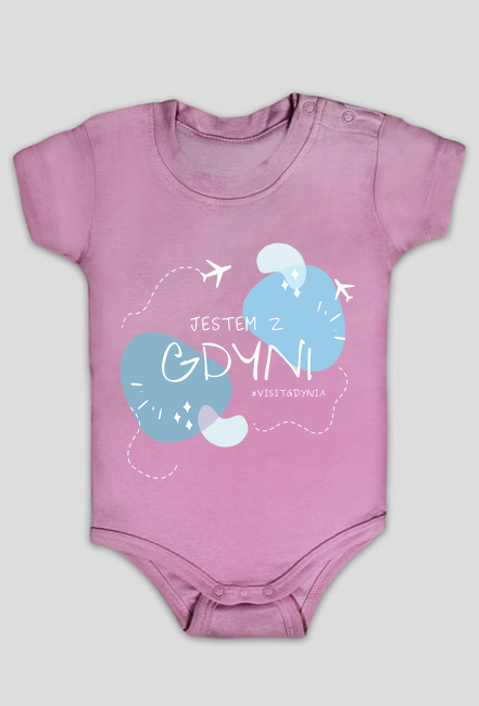 Body niemowlęce z nadrukiem: Jestem z Gdyni