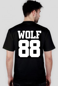 KOSZULKA/T-SHIRT CZARNY/MĘSKI/ LUHAN/WOLF88