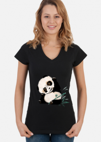 Słodka panda - koszulka damska