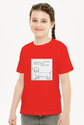 koszulka z pieskiem dla dziewczynki