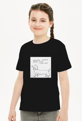 koszulka z pieskiem dla dziewczynki