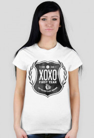 KOSZULKA/T-SHIRT BIAŁA DAMSKA XOXO EXO