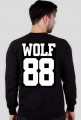 BLUZA CZARNA MĘSKA WOLF88 LUHAN