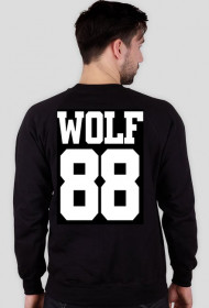 BLUZA CZARNA MĘSKA WOLF88 LUHAN