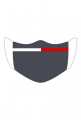 Maseczka kolorowa patriotyczna Szara