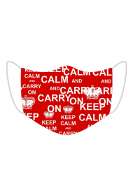 Kolorowa maseczka wielokrotnego uzytku KEEP CALM