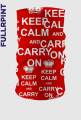 Komin FullPrint KEEP CALM AND CARRY ON