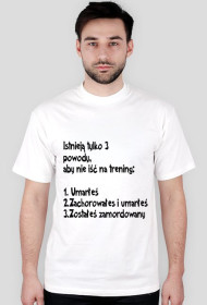3 Powody by nie iść na trening.