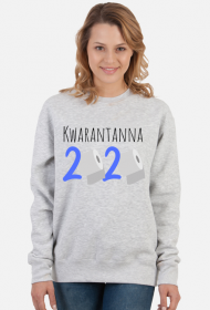 Bluza - kwarantanna 2020 szara/biała