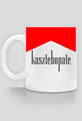 kubek - kaszlę bo palę - czarny txt