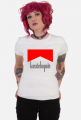 t-shirt damski - kaszlę bo palę - czarny txt