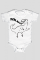 ROARR Body dziecięce z dinozaurem białe