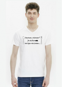 sawuar wiwuar - koszulka z KLASĄ męska biała