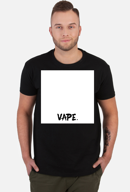 KOSZULKA MĘSKA | VAPE. | CZARNA