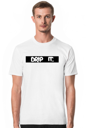 KOSZULKA MĘSKA | DRIP IT. | BIAŁA