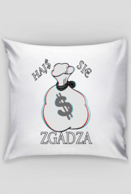Hajs się zgadza poduszka