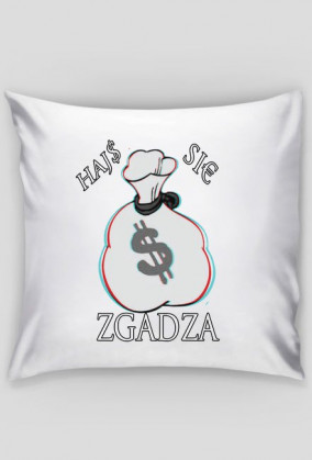 Hajs się zgadza poduszka