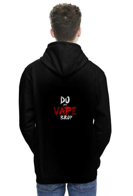 BLUZA MĘSKA | Do you vape bro? | CZARNA