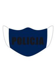 Granatowa maska ochronna - POLICJA
