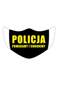 Maska ochronna - POLICJA POMAGAMY i CHRONIMY
