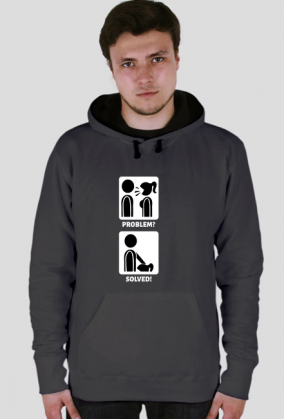 BJ solution (bluza męska dwukolor kaptur) jg