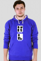 BJ solution (bluza męska dwukolor kaptur) jg