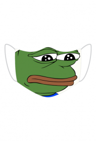 Pepe Smutna Żaba maseczka