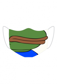 Pepe Smutna Żaba maseczka 2