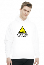 W chuja cięcie też zajęcie (bluza męska kaptur) cg
