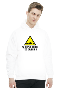 W chuja cięcie też zajęcie (bluza męska kaptur) cg
