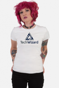 TechWizard - T-shirt biały damski