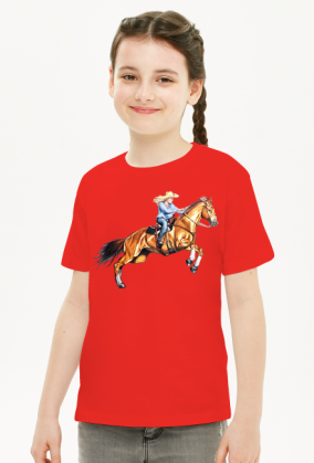 Cowgirl koń