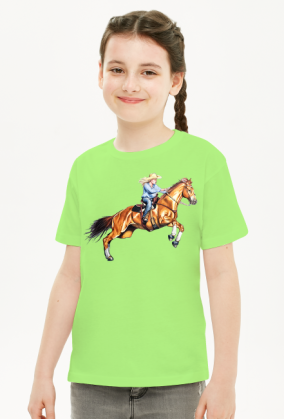 Cowgirl koń