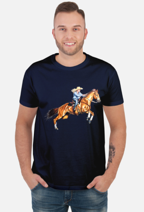 Cowgirl koń