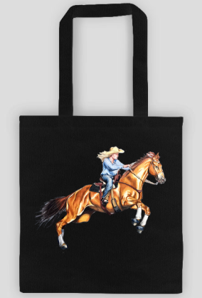 Cowgirl koń