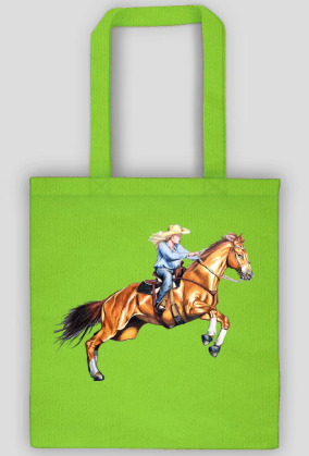 Cowgirl koń