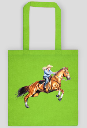 Cowgirl koń