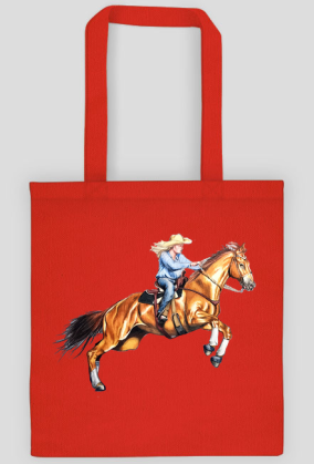 Cowgirl koń