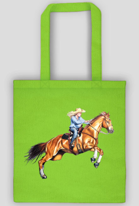Cowgirl koń