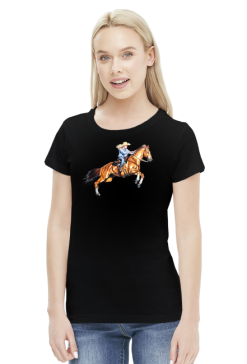 Cowgirl koń