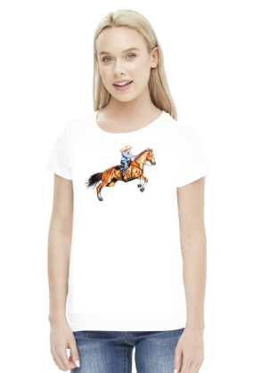 Cowgirl koń