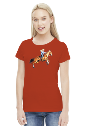 Cowgirl koń